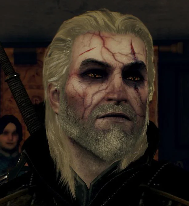 Geralt intoxiqué par les élixirs dans le jeu Witcher