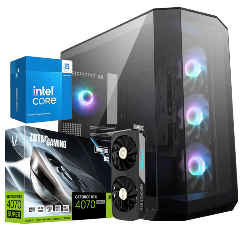 Config PC Gamer Performance Streaming Intel Core i5-13600KF Boitier MSI Mag Pano M100R PZ et Nvidia RTX 4070 SUPER pour Elden Ring Shadow of the Erdtree