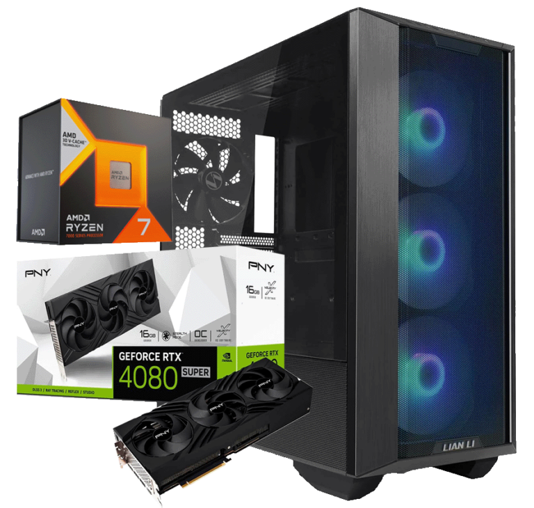 Config PC Gamer Performance 4K UDH 60FPS AMD Ryzen 7 7800X3D Boitier Lian Li Lancool III et Nvidia RTX 4080 SUPER pour Lords of the Fallen